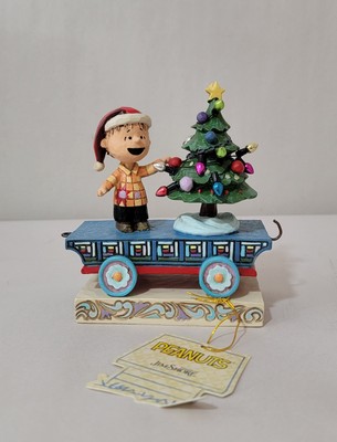 Jim Shore Peanuts Linus Christmas Train Car Figurine Enesco