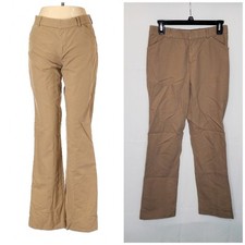 VINTAGE Ralph Lauren Black Label Designer Classic Tan Cotton Dress Pants Size 2