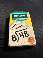 Division Flash Cards 4953-5 Vintage 1984 1989 Golden Step Ahead