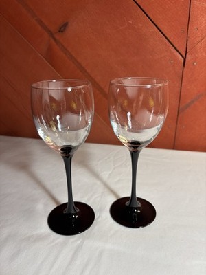 diamond wine glasses 6-Pack Glass Wine Goblets 8Oz Clear With Gold Rim And Embossed Diamond Pattern 6
