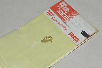 #ad HO scale steam locomotive PARTS Cal Scale GE 234 generator pyle dual voltage $3.00
