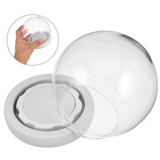 Glass Display Dome Cloche Round Cover Globe Bell Jar Display Case Crafts Decor