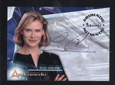 Andrómeda Lisa Ryder 2001 como Beka Valentine en tarjeta autógrafo auténtico A2