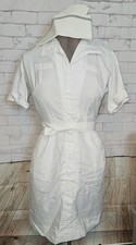 Vintage 60s Registered Nurse Uniform w/ Hat. Size 12