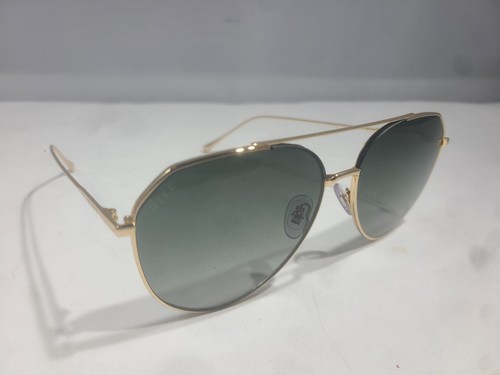 Diff Dash GD-FG16P Gold/Green Aviator Sunglasses w/ Case - Picture 2 of 5