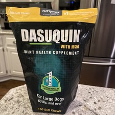 DASUQUIN WITH MSM JOINT HEALTH LARGE PACK 150 SOFT CHEWS - NEW 3/26