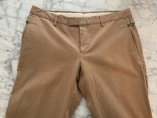 Authentic Gucci Flat Front Khaki Pants Button Fly Chinos 50R Italian/Size 34US