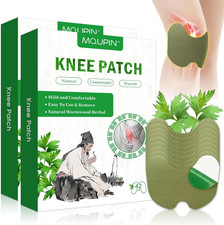 84Pcs Knee Patches, Warming Herbal Patches Wormwood Extract Sticker Heat Patches