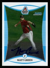 2008 Bowman Chrome #BCP266 Matt Green Prospects AU