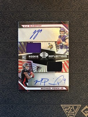 2024 Panini Illusions Rookie Reflections J.J. McCarthy Penix Jr. /199 Autographs