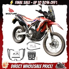 Crash Bar For Honda CRF 250 L Rally Skid Plate Reinforced Engine Guard WOLFLINE