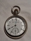 1891 ELGIN 18S 7J MODEL 5 POCKET WATCH/1884 PAT. FAHYS ORESILVER CASE-NICE!-RUNS