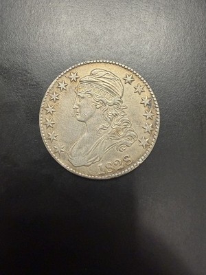 1828 Capped Bust Half Dollar XF 45 Sq Base 