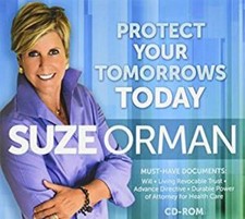 Suze Orman: Protect Your Tomorrows Today CD-ROM PC MAC CD documents will forms