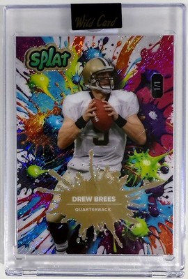 Drew Brees 1/1 2025 Wild Card Splat Tie Dye New Orleans Saints SSP