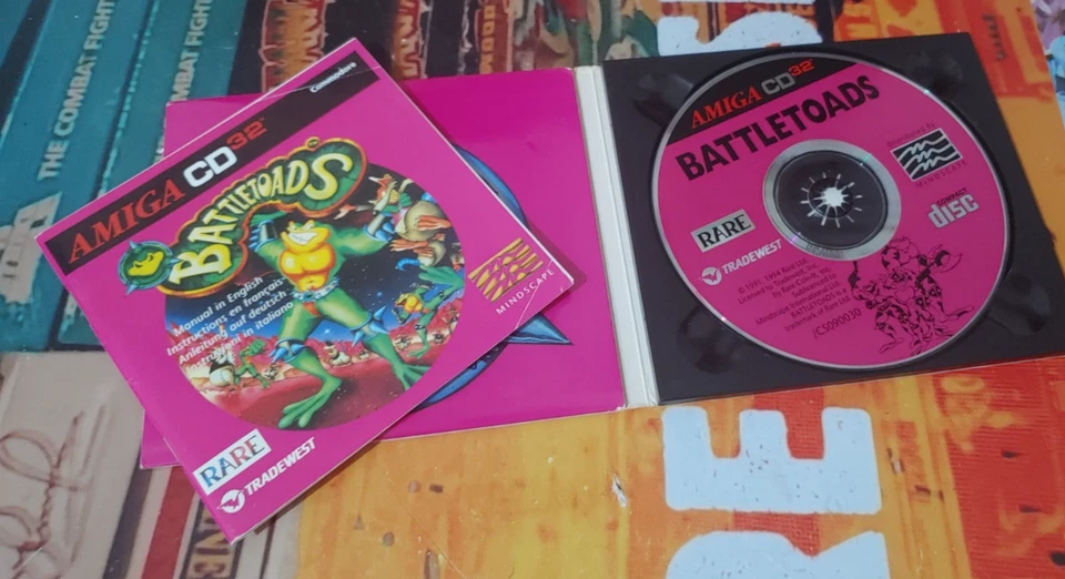 Battletoads Commodore Amiga CD 32 (CD-Rom, Manual, Case) works 32-bit - Bild 3 von 3