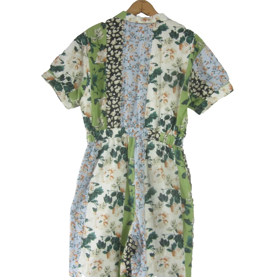 Mono Anthropologie DRA El Jazmín Floral Estampado Animal Mujer Pequeño Foto 2 de 4