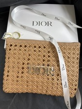 Dior 2026 New Eco Raffia Limited Edition Cosmetic VIP Gift Set Bag With Box