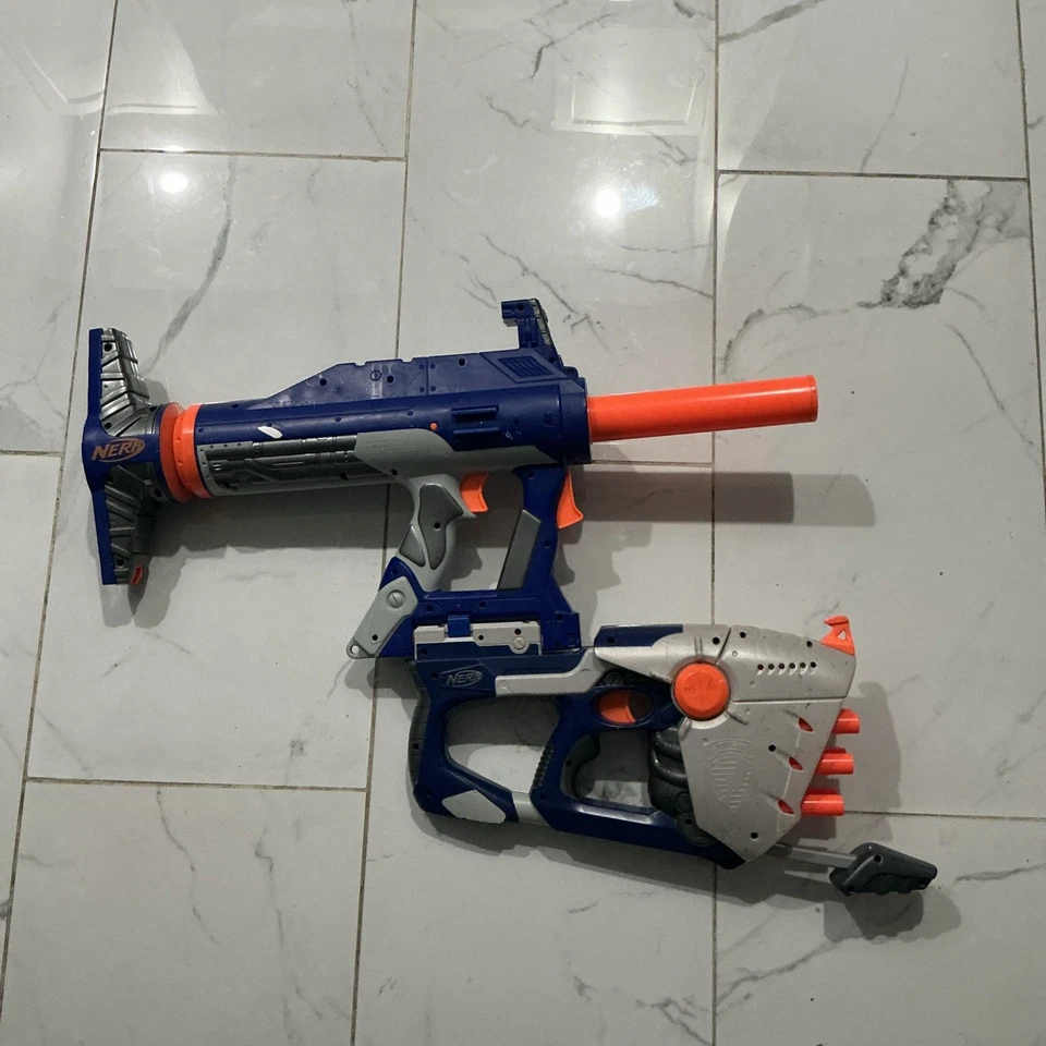 Rare Blue Nerf Titan AS-V.1 N Strike Elite WORKING W/ Hornet AS-6 - Image 2 of 4