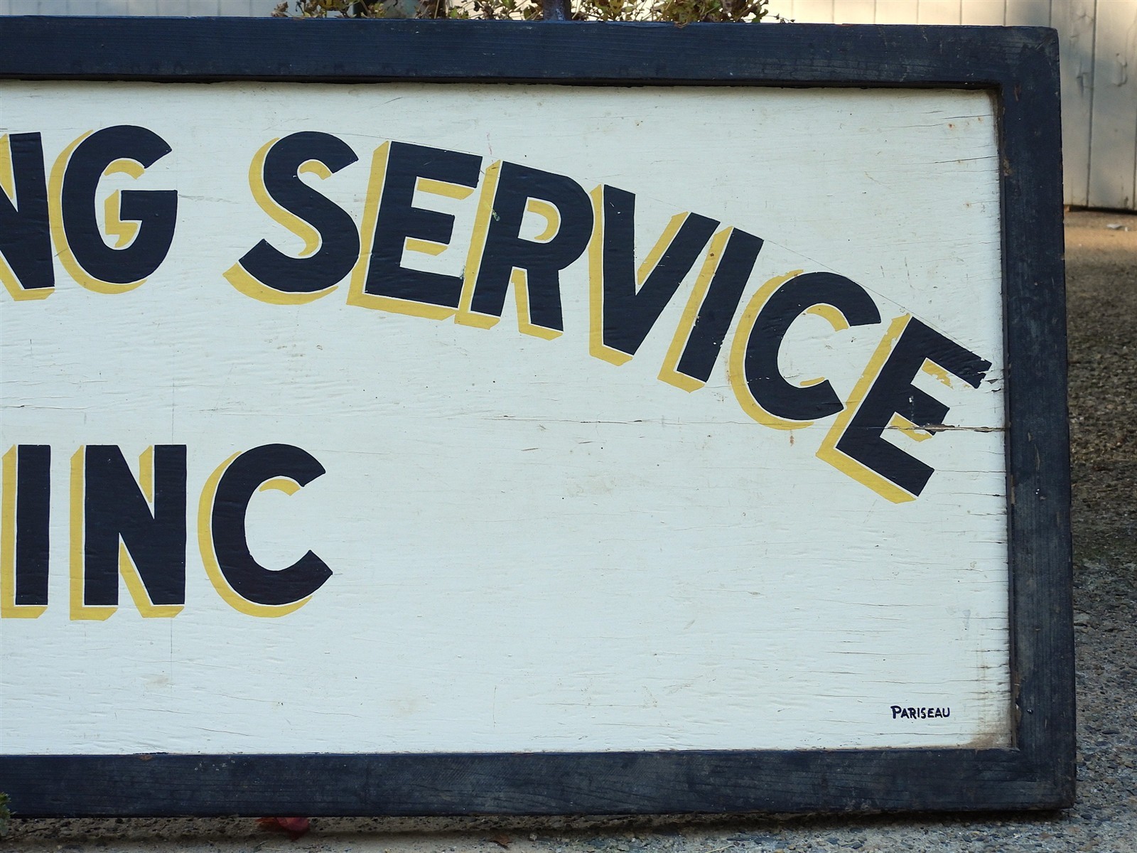 Quality Made! Welding Service Inc. Dbl. Sided Wood Advertising Trade Sign