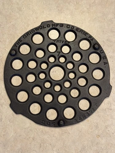 Griswold Erie No. 7 Trivet P/N 205 – Rare A463 1/2T Anomaly Mark – Cast Iron Wow