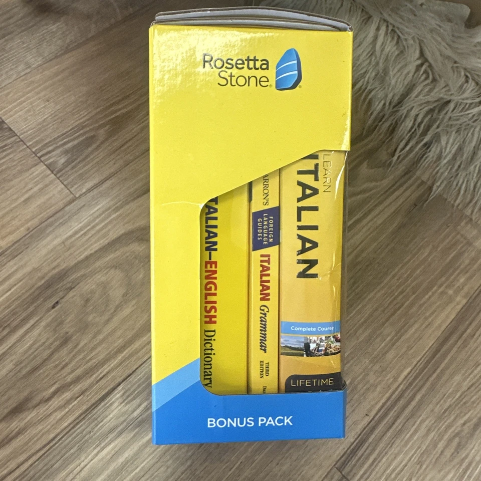 Paquete de bonificación italiano Rosetta Stone acceso en línea de por vida + guía de gramática + Foto 4 de 4