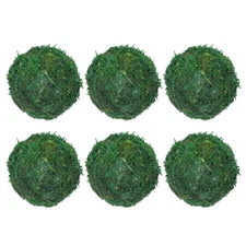 6 Pcs Moss Balls 2.4 Inch Green Moss Balls Decorative