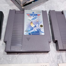 Top Gun 1 + 2 The Second Mission Set NES Carrito Funda Manual Completo en Caja CIB