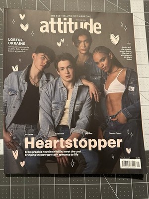 Attitude Magazine MAY/JUNE 2022 Heartstopper Cast Kit Connor & Joe Locke