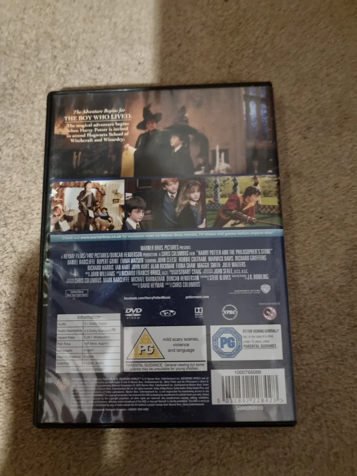 Harry Potter and the Philosopher's Stone DVD (2022) Daniel Radcliffe, Columbus - Image 2 of 4