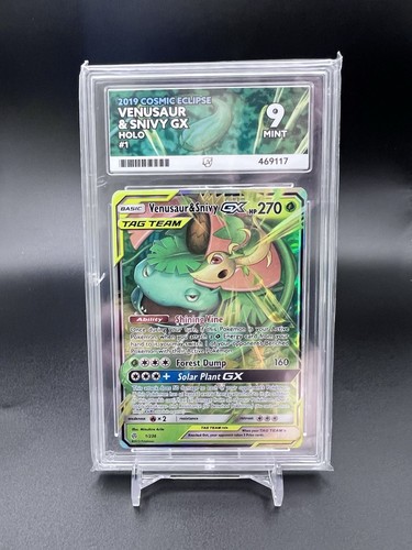 Venusaur & Snivy-GX graded ACE 9 for sale on eBay