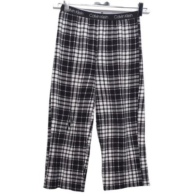 Calvin Klein, Pyjamahose, Größe: 128, Schwarz/Weiß, Polyester, Karo #HfV