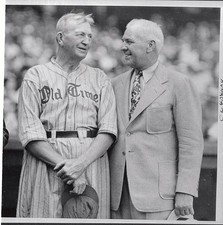Cy Young Tris Speaker two names to conjure with in baseball histor- Old Photo