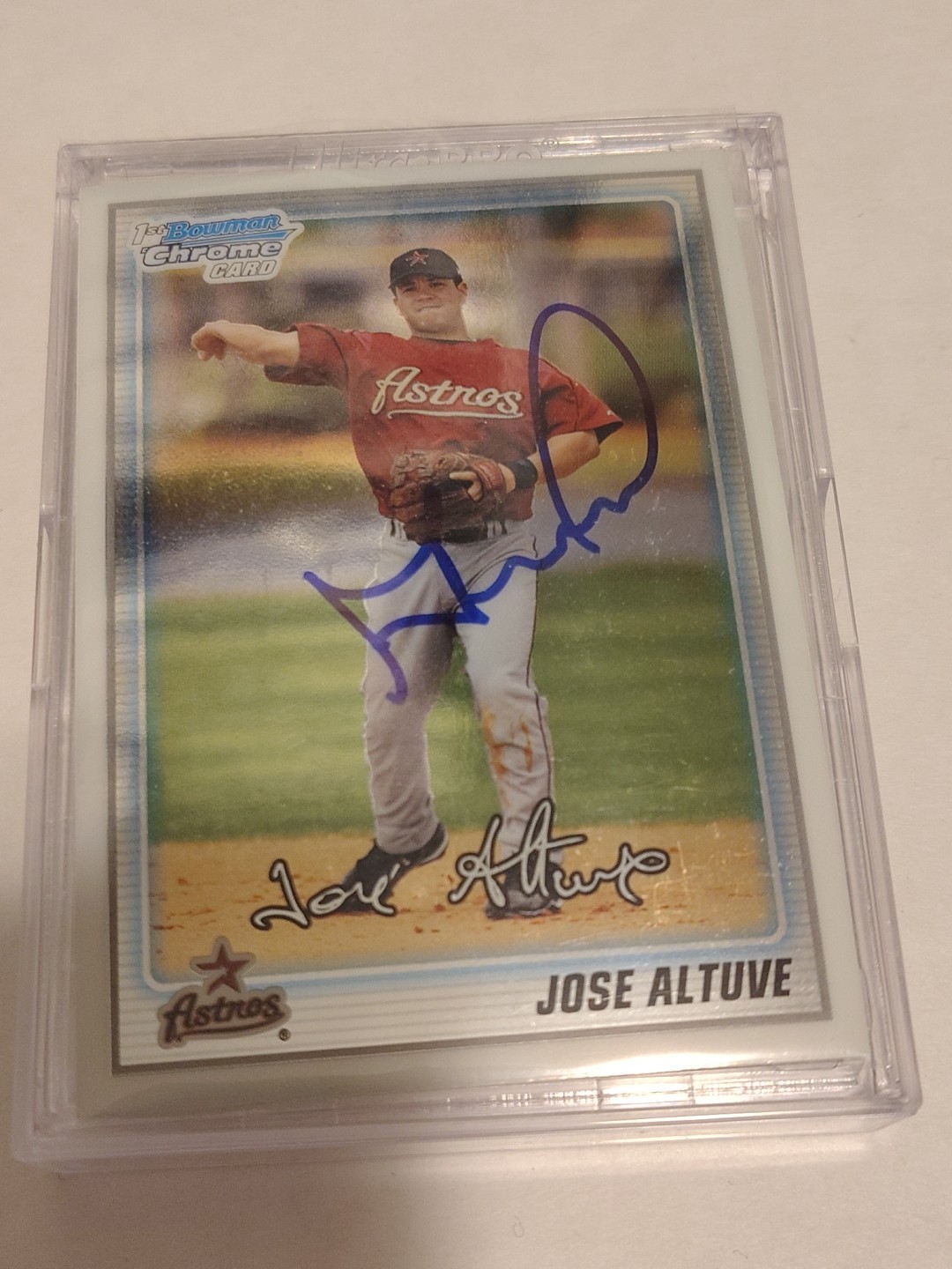 2010 Bowman Chrome Prospects Jose Altuve IP Auto view 5