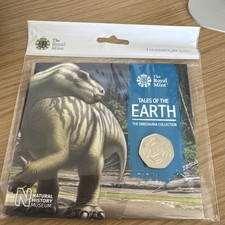 2020 Tales Of Earth Dinosauria Collection Iguanodon 50p BUNC Coin Royal Mint