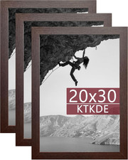 20x30 Poster Frame 3-Pack, Wooden Frames for Wall Art, Horizontal/Vertical