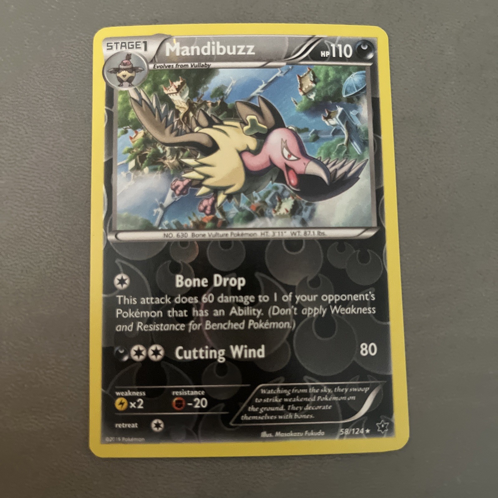 Mandibuzz 58/124 Fates Collide Reverse Holo