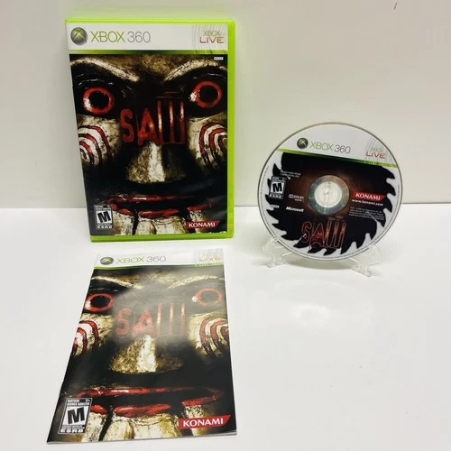 Saw (Xbox 360) - CIB W/ Manual VG Condition! TESTED Working!