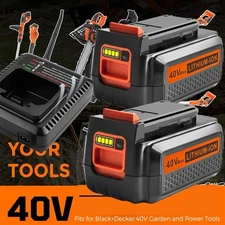 40V for Black and Decker 40 Volt Max Lithium Battery / Charger LBXR36 LBX2040