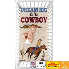 Fitted Baby Crib Sheets Cowboy Horse Nursery Toddler Bedding Bedroom Durable New