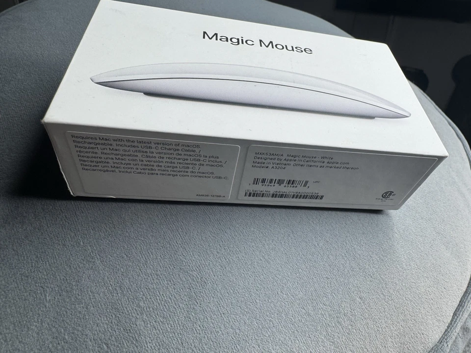 Apple Magic Mouse Wireless USB-C Multi-Touch Surface In White MXK53AM/A (A3204) - Image 2 of 4