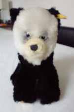 Steiff Panda Bär mit Knopf und Fahne 20 cm hoch