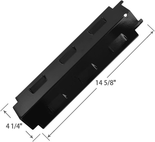 4 Pack Grill Heat Plates 14 5/8 x 4 1/4 Porcelain Steel for Charbroil Savor Pro  - Picture 3 of 6