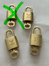 Louis Vuitton Vorh&auml;ngeschloss/Kofferschloss goldfarben mit Schl&uuml;ssel (312)