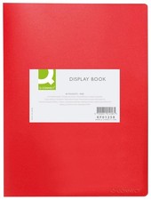 Q-Connect 40-Pocket Display Book - Red Red 1