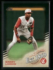 Barry Larkin 2019 Topps Update Est. 1869 Black #EST-12 Cincinnati Reds /299