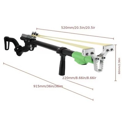 Powerful Slingshot Rifle W/Laser Aiming Portable Catapult Adult Outdoor Hunting