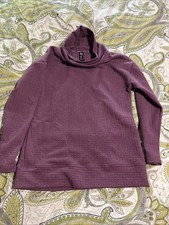 RBX Women  s Mock Neck Pullover With Pockets Purple Size Small