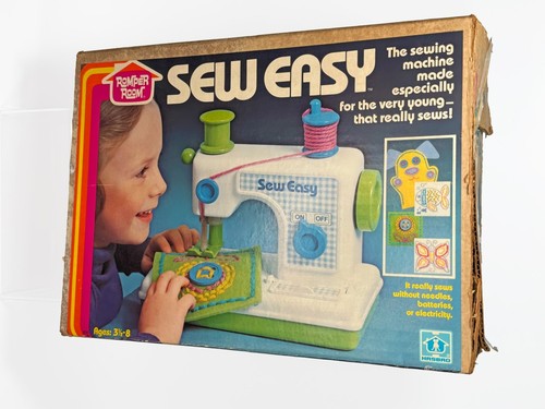 Hasbro Romper Room Sew Easy Sewing Machine Toy 1980 Vintage Complete Kit