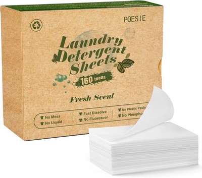 Laundry Detergent Sheets for Home and Travel